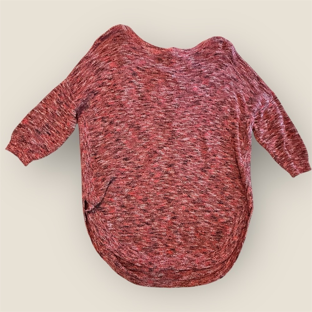 Express Oversized Knit Sweater with Criss Cross back